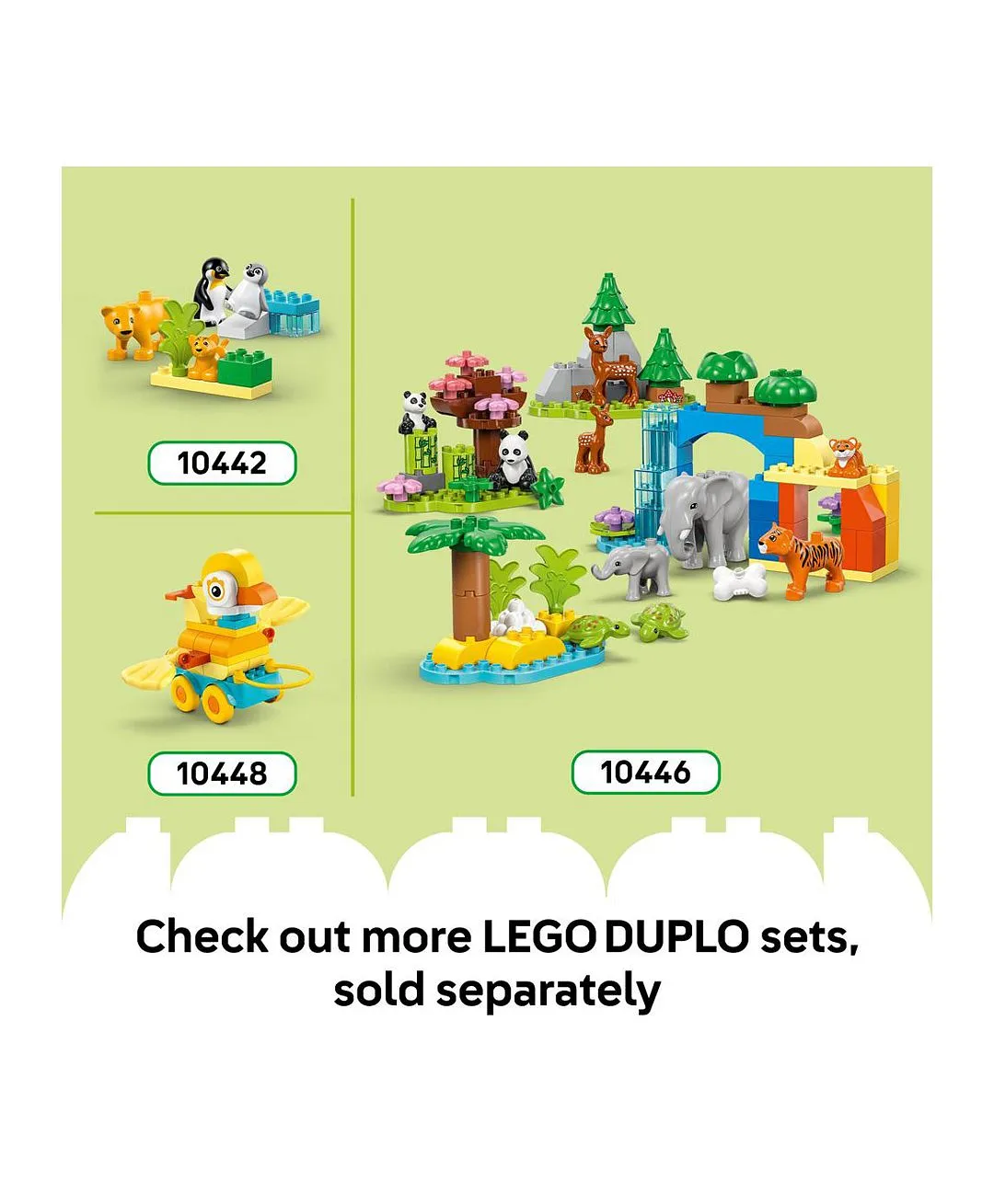 لعبة ديناصورات على عجلات 3 في 1 من ليغو® DUPLO® Town للأطفال للتعلّم من خلال اللعب مع 6 نماذج 10451 - 108 قطعة - الصورة 8