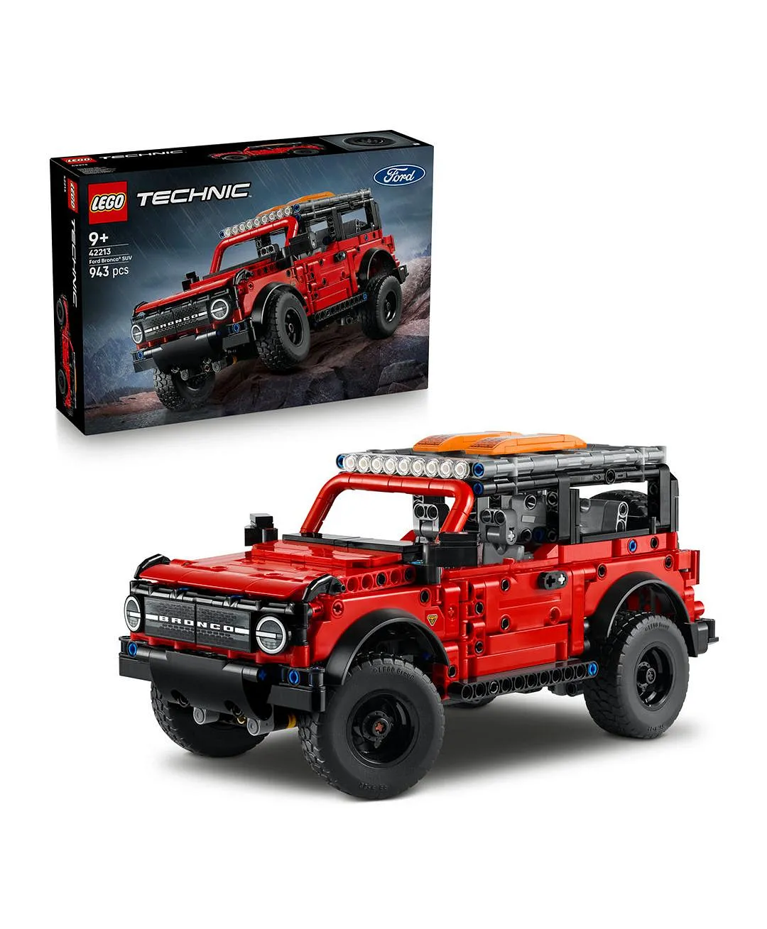 مجموعة نموذج السيارة الرياضية متعدّدة الاستخدامات Ford Bronco® من ليغو® Technic 42213 - 943 قطعة