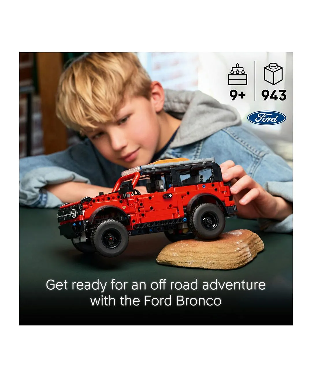 مجموعة نموذج السيارة الرياضية متعدّدة الاستخدامات Ford Bronco® من ليغو® Technic 42213 - 943 قطعة - الصورة 3