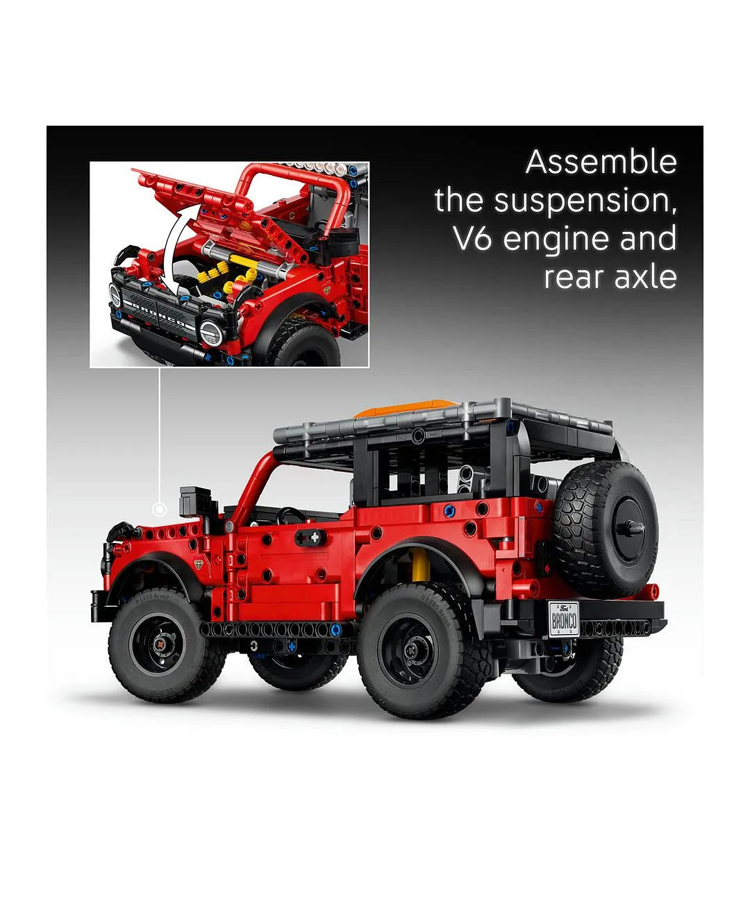 مجموعة نموذج السيارة الرياضية متعدّدة الاستخدامات Ford Bronco® من ليغو® Technic 42213 - 943 قطعة - الصورة 4