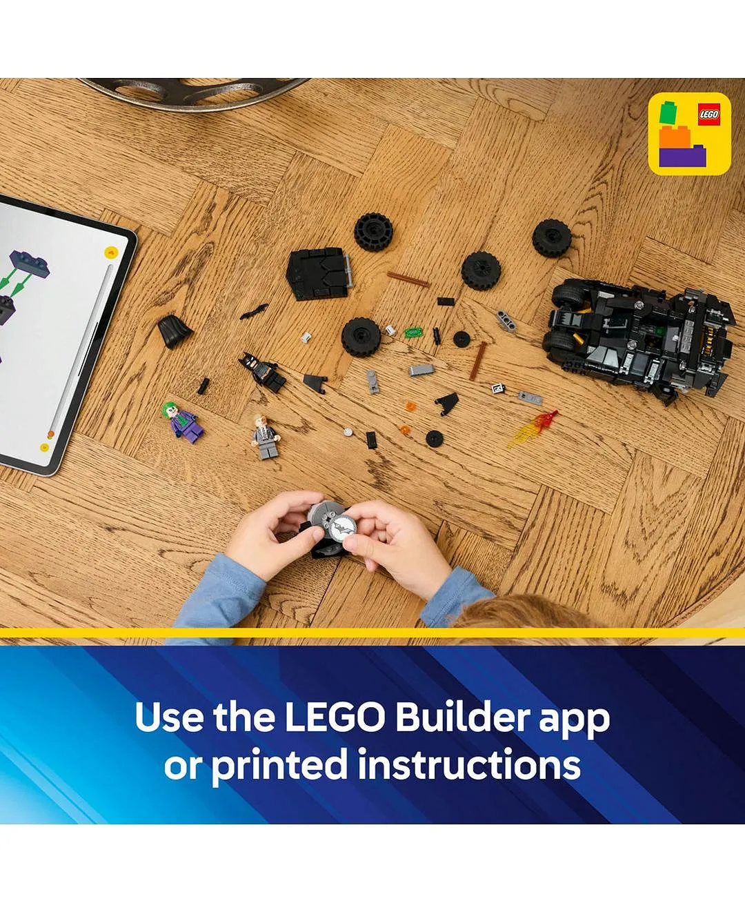 لعبة فارس™ الظلام تمبلر باتمان™ ضد تو فيس™ والجوكر™ من LEGO® DC Batman™، سيارة البطل™ الخارق 76303 - 429 قطعة - الصورة 7