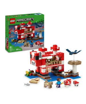 لعبة مجموعة هواة ألعاب الجزر منزل الموشروم من ليغو® Minecraft®‍‌‎ للأطفال في حقول الموشروم 21270 - 500 قطعة