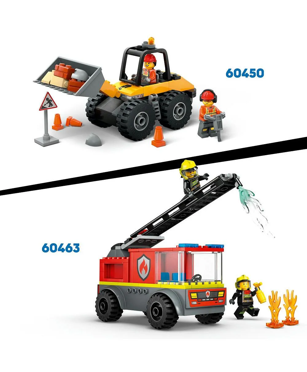 لعبة جرّار المزرعة الأحمر مع مقطورة وخراف من ليغو® سيتي، مجموعة لعب للأطفال بعمر 4 سنوات وأكثر 60461 - 116 قطعة - الصورة 8