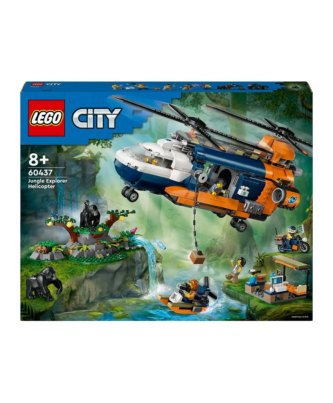 مجموعة مروحية مستكشف الأدغال في معسكر القاعدة 60437 من LEGO® City - الصورة 10