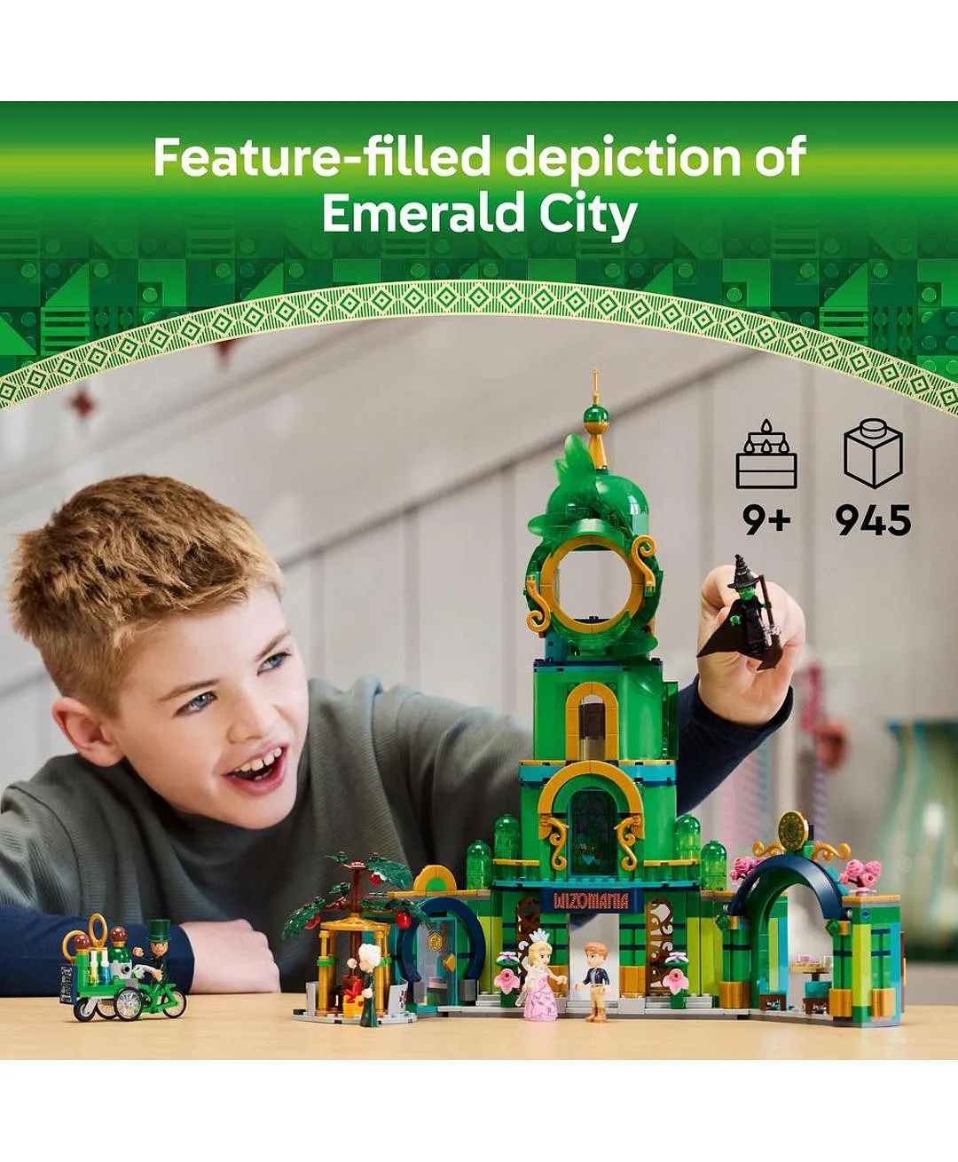 لعبة مرحبًا بكم في مدينة الزمرد من LEGO® Wicked قابلة للتجميع 75684 - الصورة 3