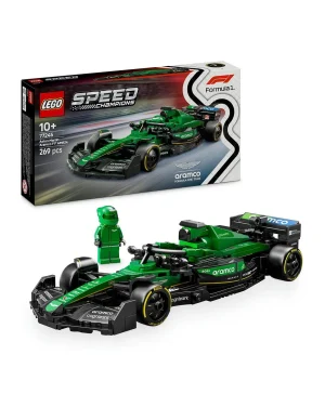 مجموعة سيارة السباق Aston Martin Aramco F1® AMR24 من ليغو® Speed Champions، مجموعة القيادة 77245 - 269 قطعة