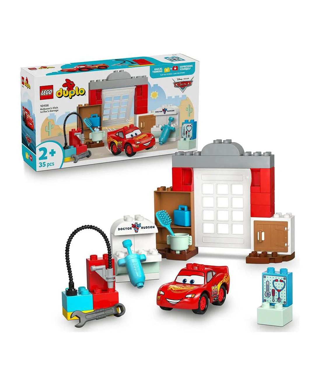 لعبة الأطفال القابلة للبناء زيارة برق بنزين لمرآب دوك 10456 من ليغو® DUPLO® Disney and Pixar Cars - 35 قطعة