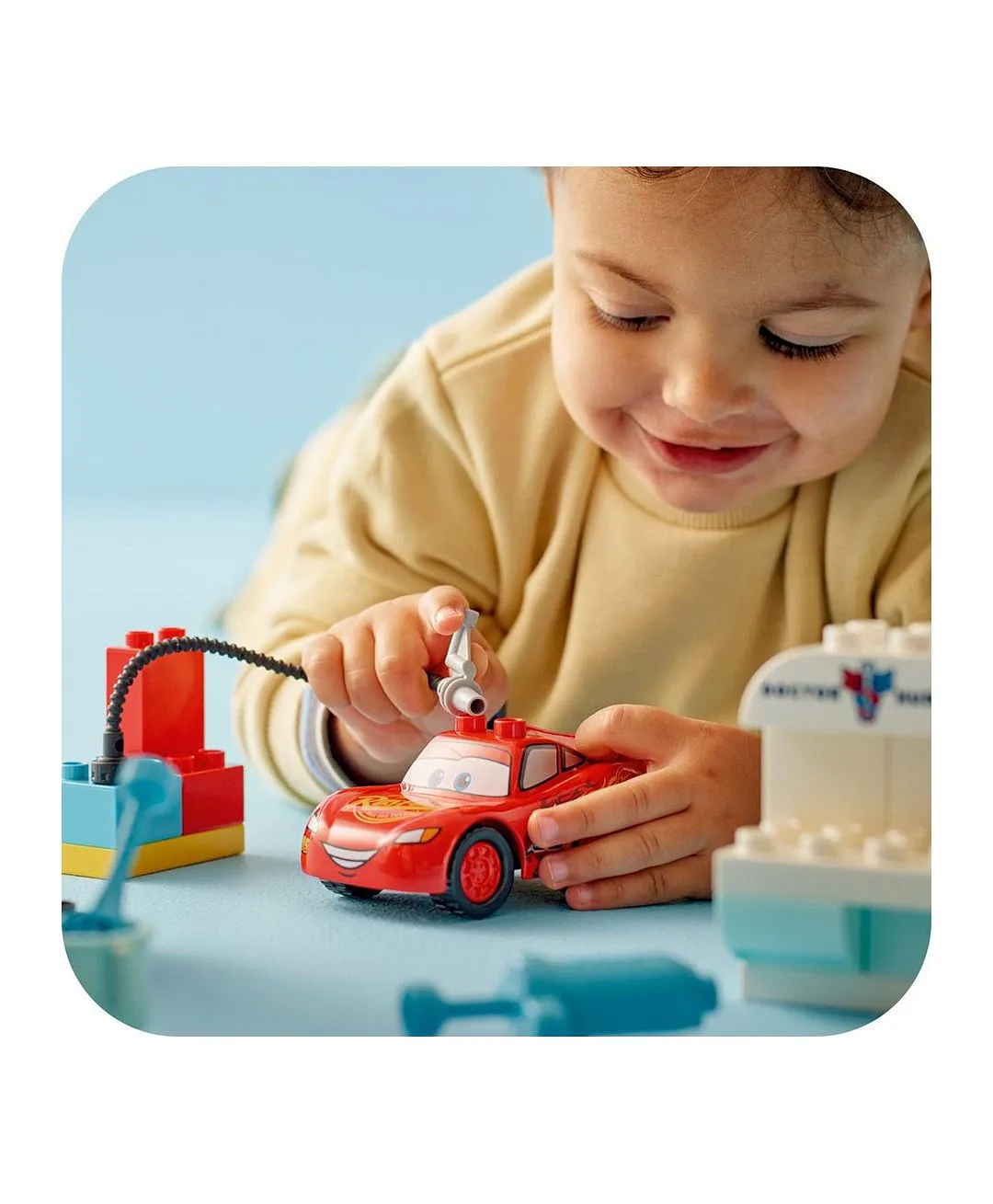 لعبة الأطفال القابلة للبناء زيارة برق بنزين لمرآب دوك 10456 من ليغو® DUPLO® Disney and Pixar Cars - 35 قطعة - الصورة 5