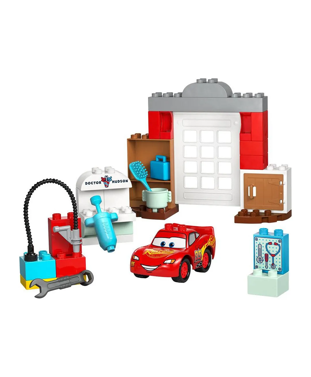 لعبة الأطفال القابلة للبناء زيارة برق بنزين لمرآب دوك 10456 من ليغو® DUPLO® Disney and Pixar Cars - 35 قطعة - الصورة 9