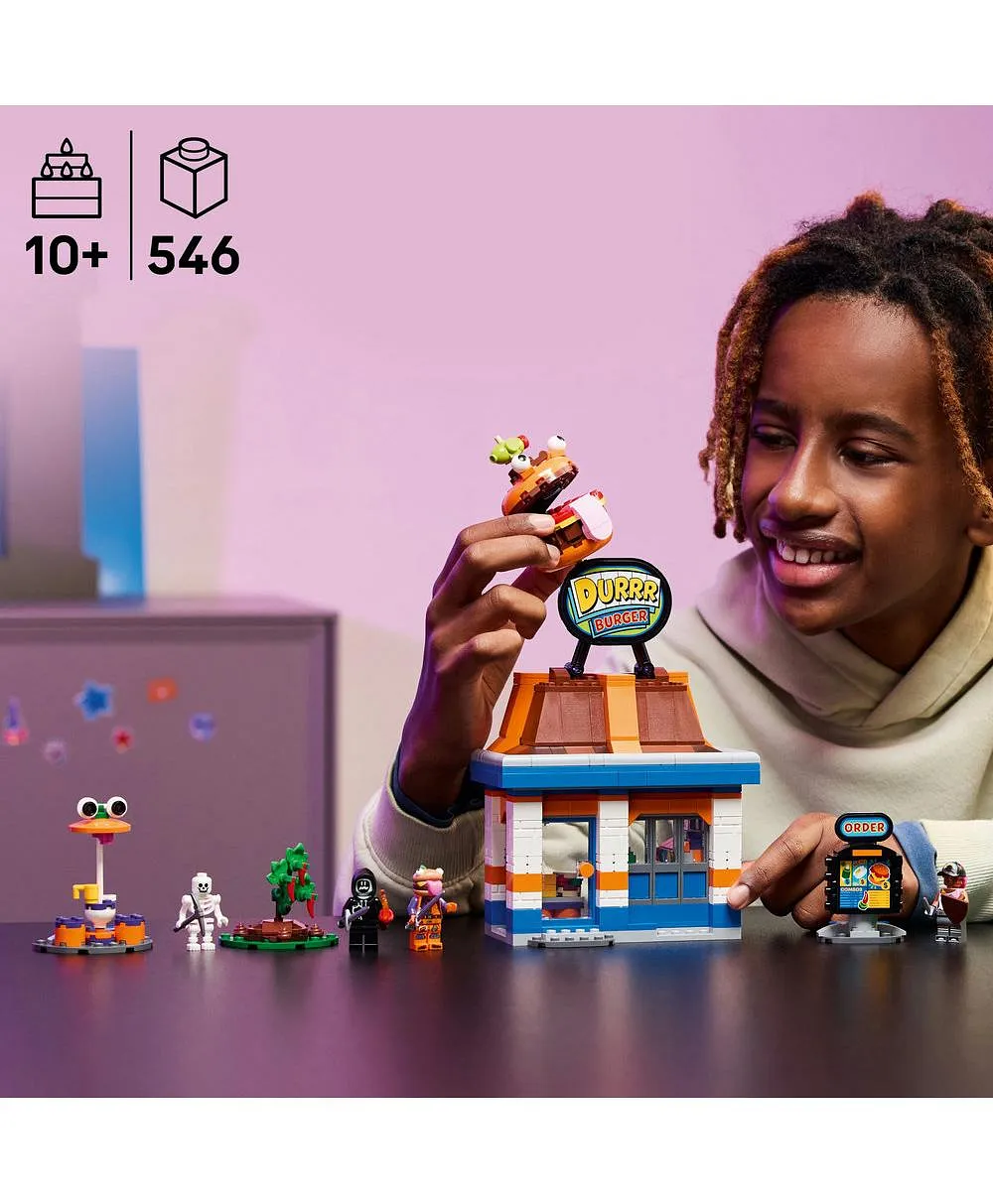 لعبة مستوحاة من لعبة الفيديو للأطفال مطعم در برغر 77076 من ليغو® Fortnite® - 546 قطعة - الصورة 3
