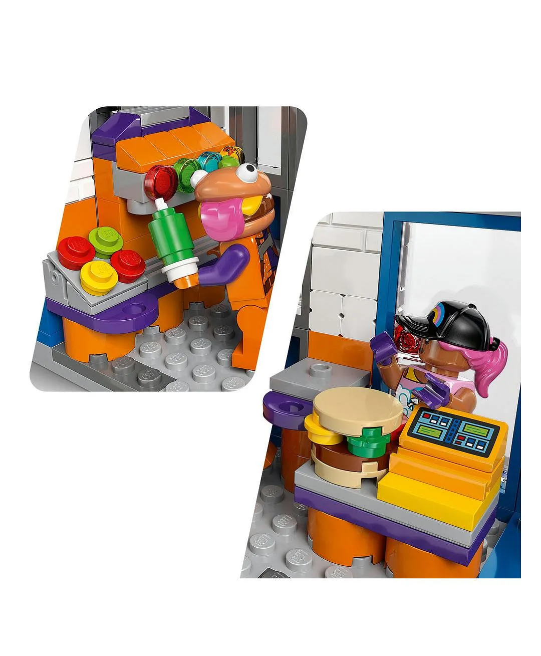 لعبة مستوحاة من لعبة الفيديو للأطفال مطعم در برغر 77076 من ليغو® Fortnite® - 546 قطعة - الصورة 5