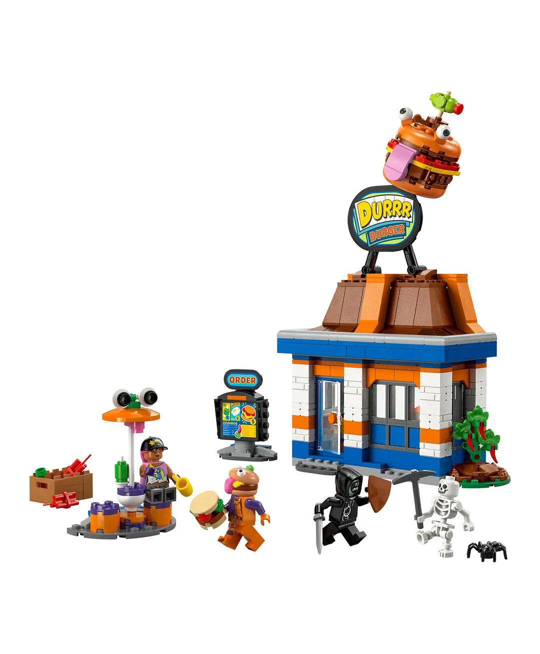 لعبة مستوحاة من لعبة الفيديو للأطفال مطعم در برغر 77076 من ليغو® Fortnite® - 546 قطعة - الصورة 9