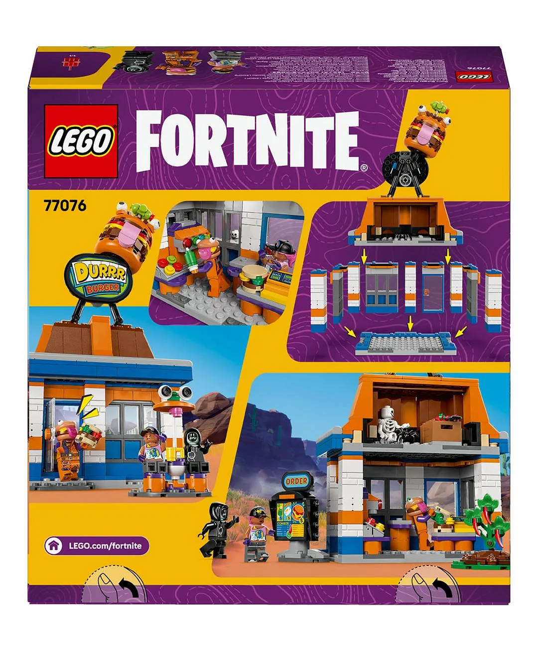 لعبة مستوحاة من لعبة الفيديو للأطفال مطعم در برغر 77076 من ليغو® Fortnite® - 546 قطعة - الصورة 11