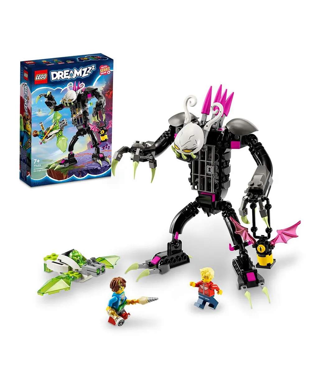 مجموعة لعبة بناء حارس غريم الوحش القفصي 71455 من LEGO® DREAMZzz™ (274 قطعة)