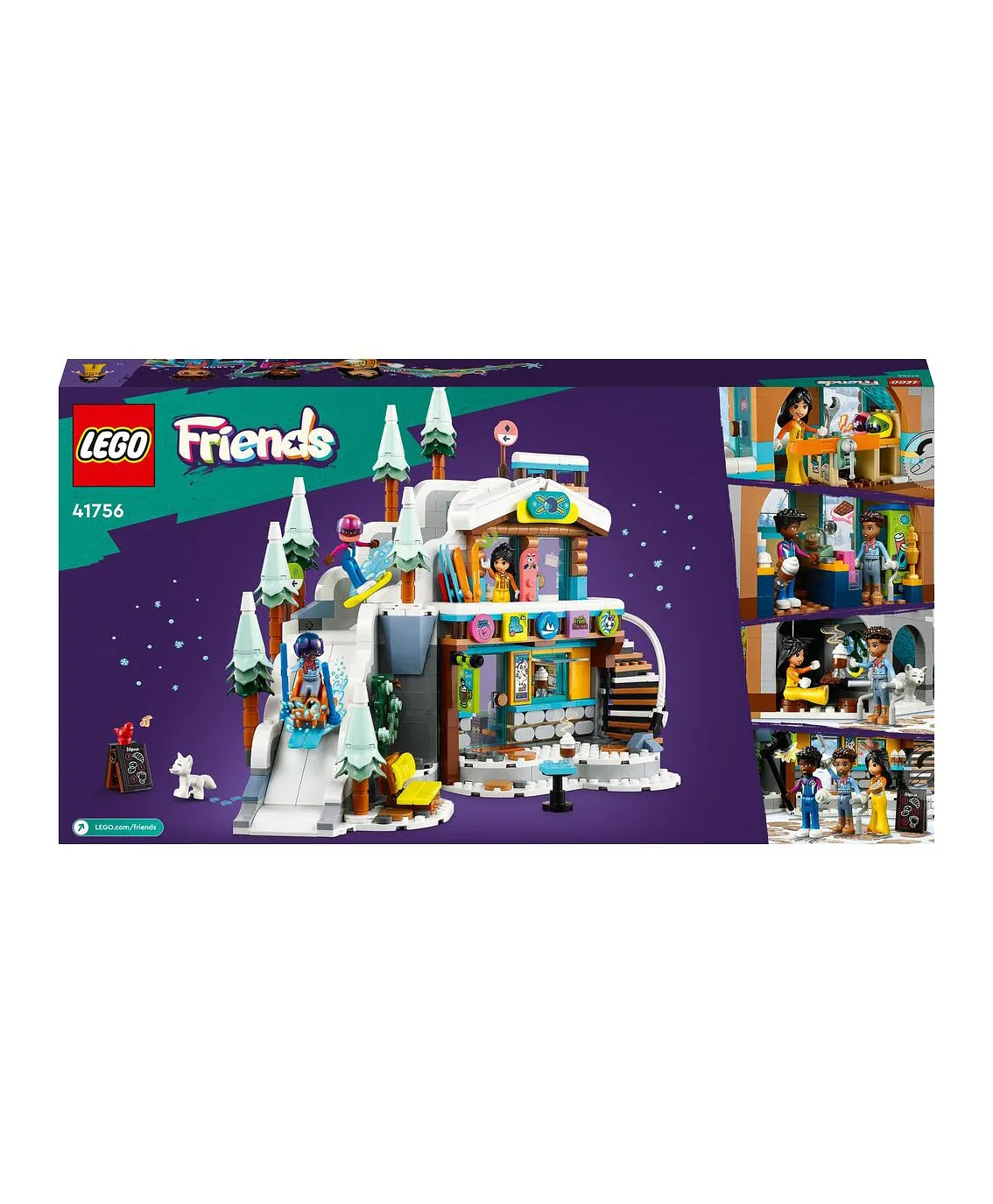 مجموعة لعبة بناء منحدر التزلج والمقهى في العطلة 41756 من LEGO® Friends (980 قطعة) - الصورة 4