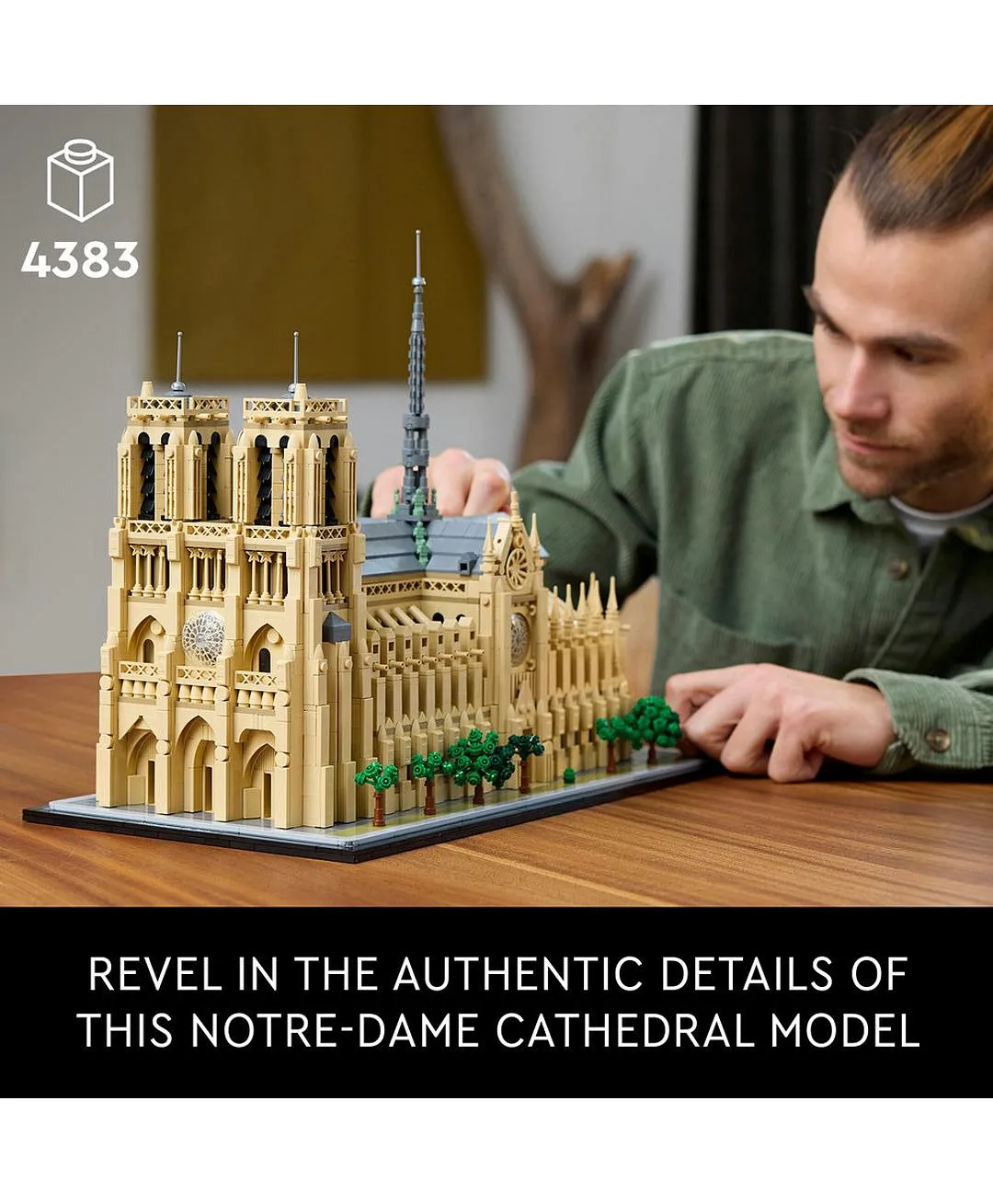 مجموعة نوتردام باريس 21061 من LEGO® Architecture - الصورة 3