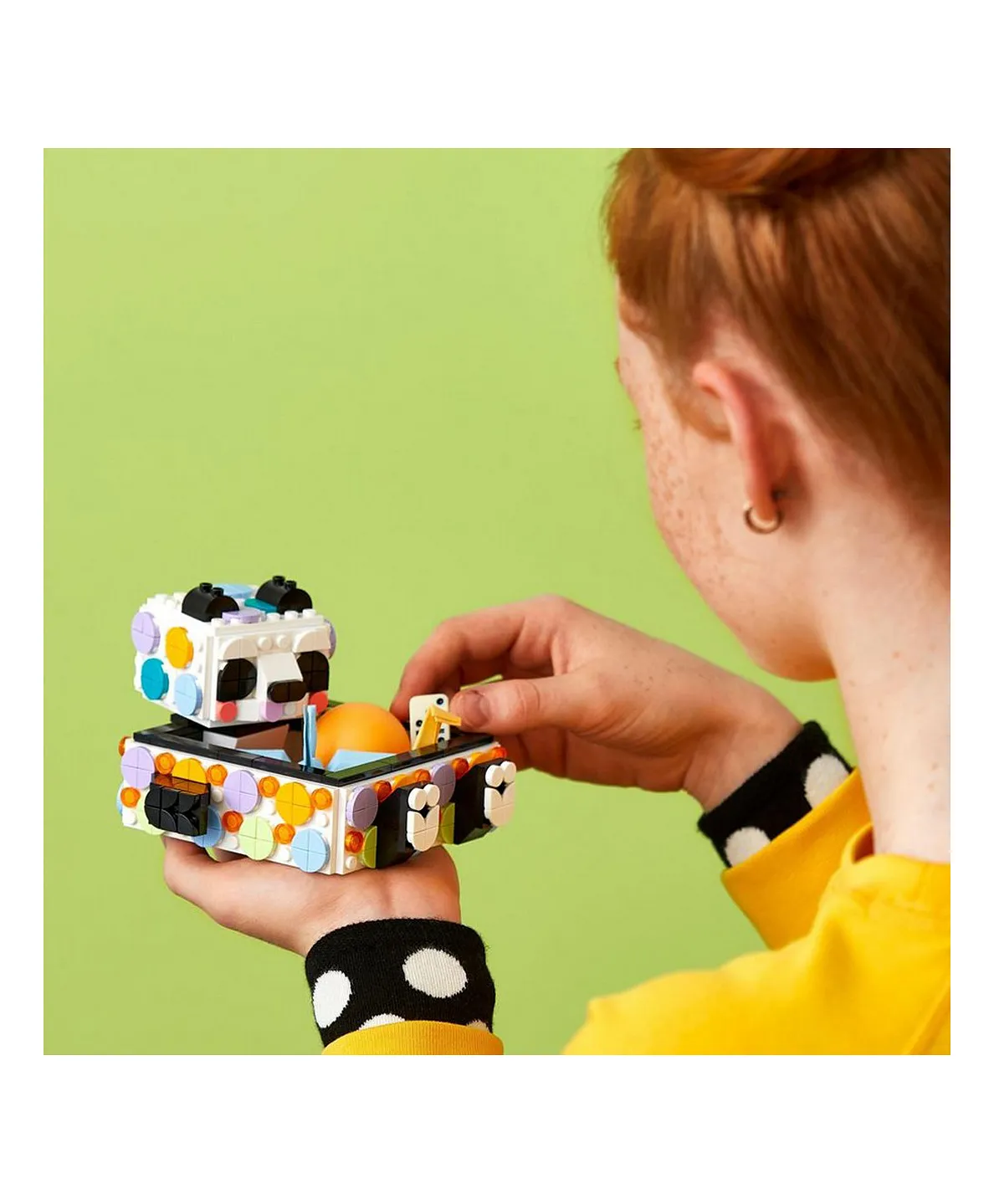 المجموعة الإبداعية لمشاريع اصنعها بنفسك صينية الباندا اللطيفة 41959 من LEGO® DOTS (517 قطعة) - الصورة 3