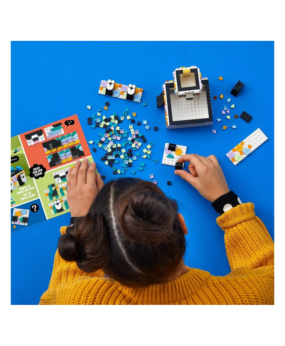 المجموعة الإبداعية لمشاريع اصنعها بنفسك صينية الباندا اللطيفة 41959 من LEGO® DOTS (517 قطعة) - الصورة 4