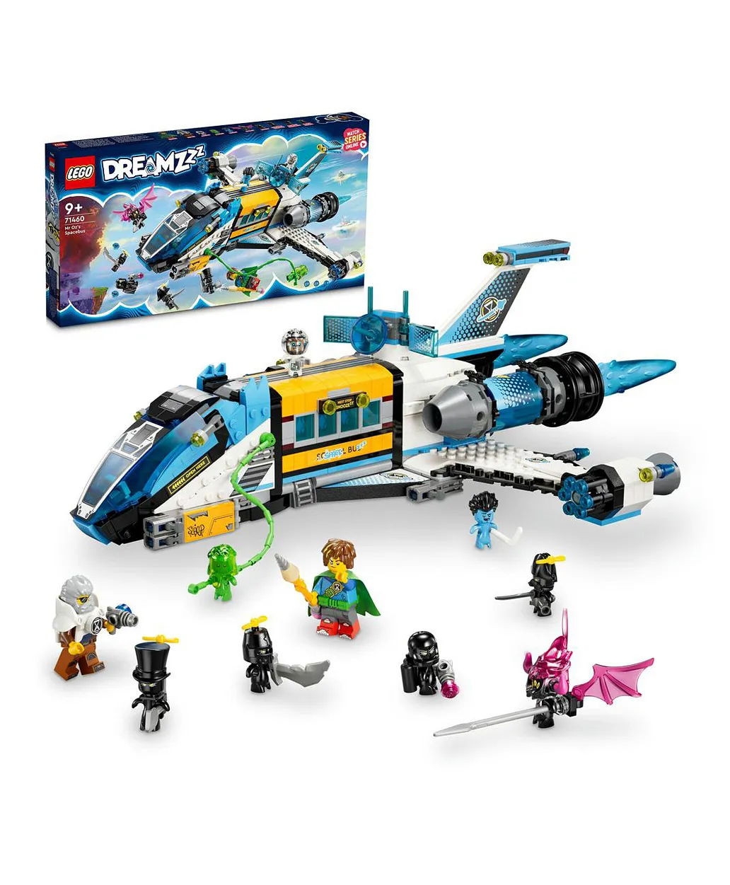 مجموعة لعبة بناء حافلة فضاء الأستاذ أوز 71460 للأطفال من LEGO® DREAMZzz™ (878 قطعة)