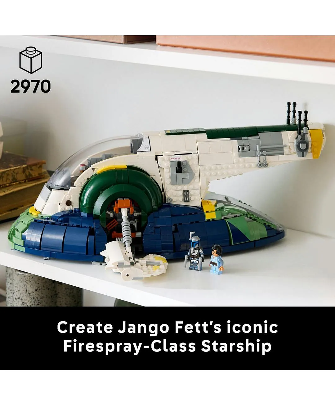 مجموعة عرض سفينة فضاء جانغو فيت من فئة فاير سبراي 75409 من ليغو® Star Wars™ - 2970 قطعة - الصورة 3