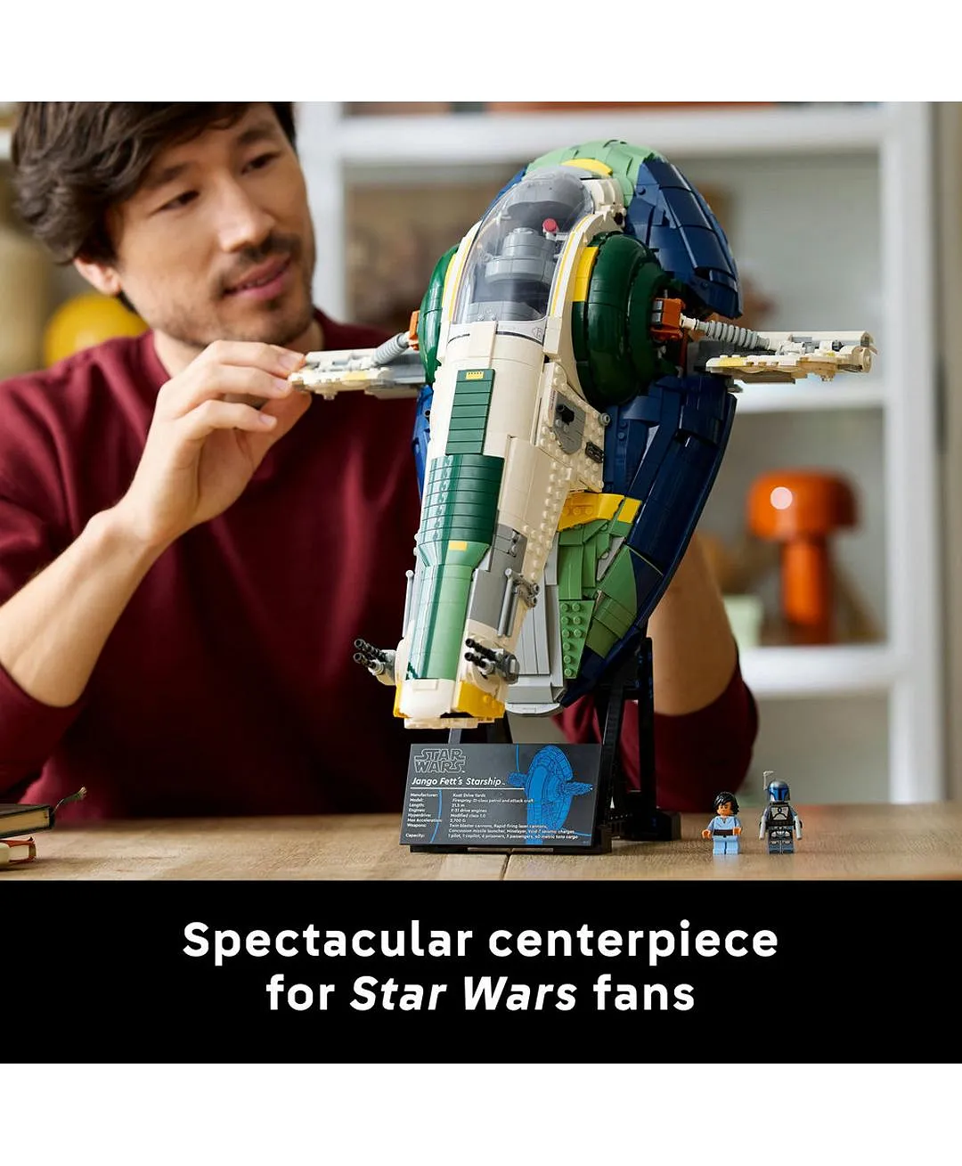 مجموعة عرض سفينة فضاء جانغو فيت من فئة فاير سبراي 75409 من ليغو® Star Wars™ - 2970 قطعة - الصورة 7