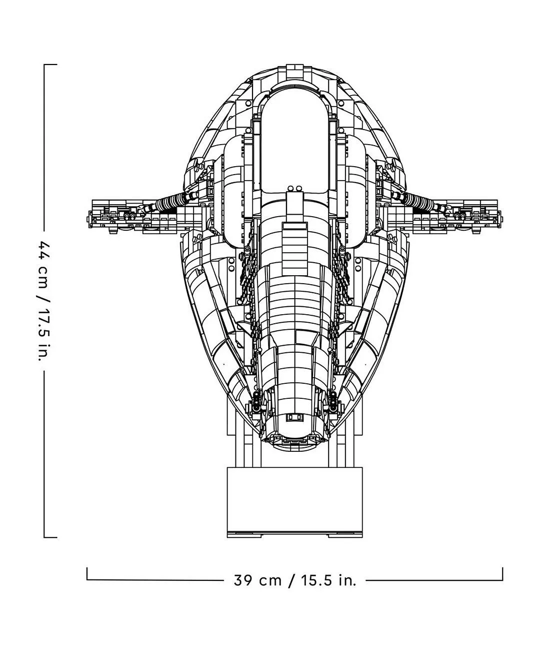 مجموعة عرض سفينة فضاء جانغو فيت من فئة فاير سبراي 75409 من ليغو® Star Wars™ - 2970 قطعة - الصورة 8