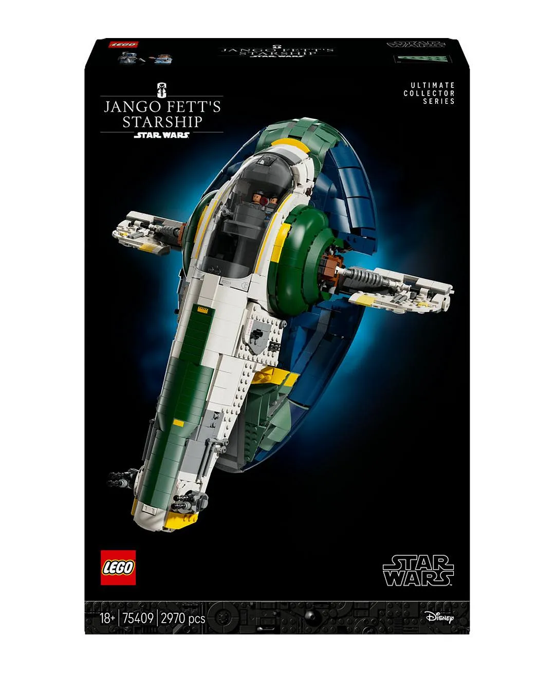 مجموعة عرض سفينة فضاء جانغو فيت من فئة فاير سبراي 75409 من ليغو® Star Wars™ - 2970 قطعة - الصورة 10