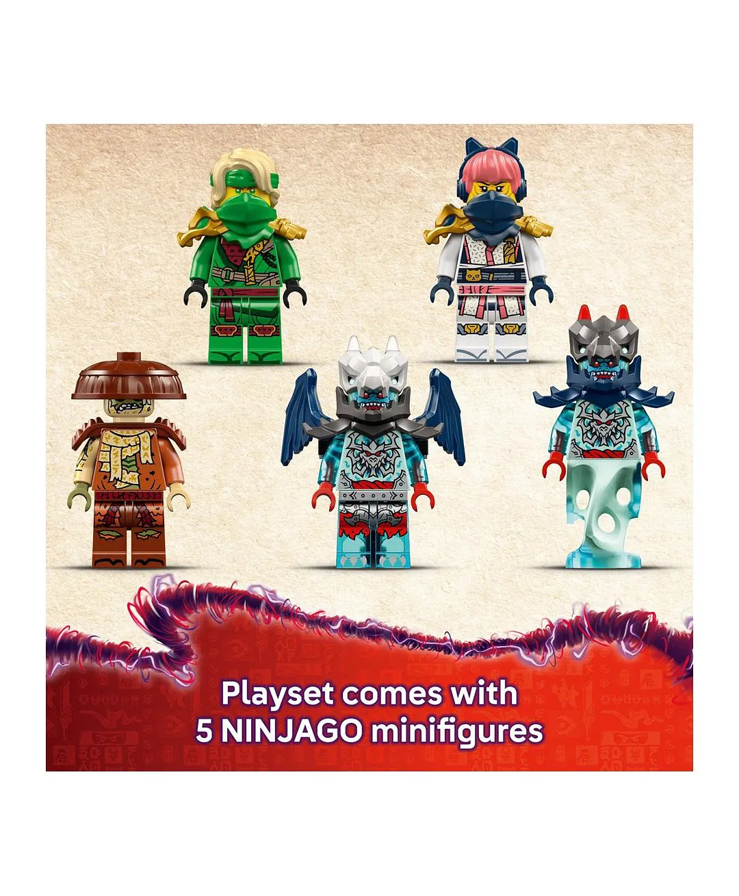 مجموعة بناء معركة تنين لعبة النينجا آلي لويد النفاث من LEGO® NINJAGO® مع 5 شخصيات صغيرة 71845 - 1112 قطعة - الصورة 6