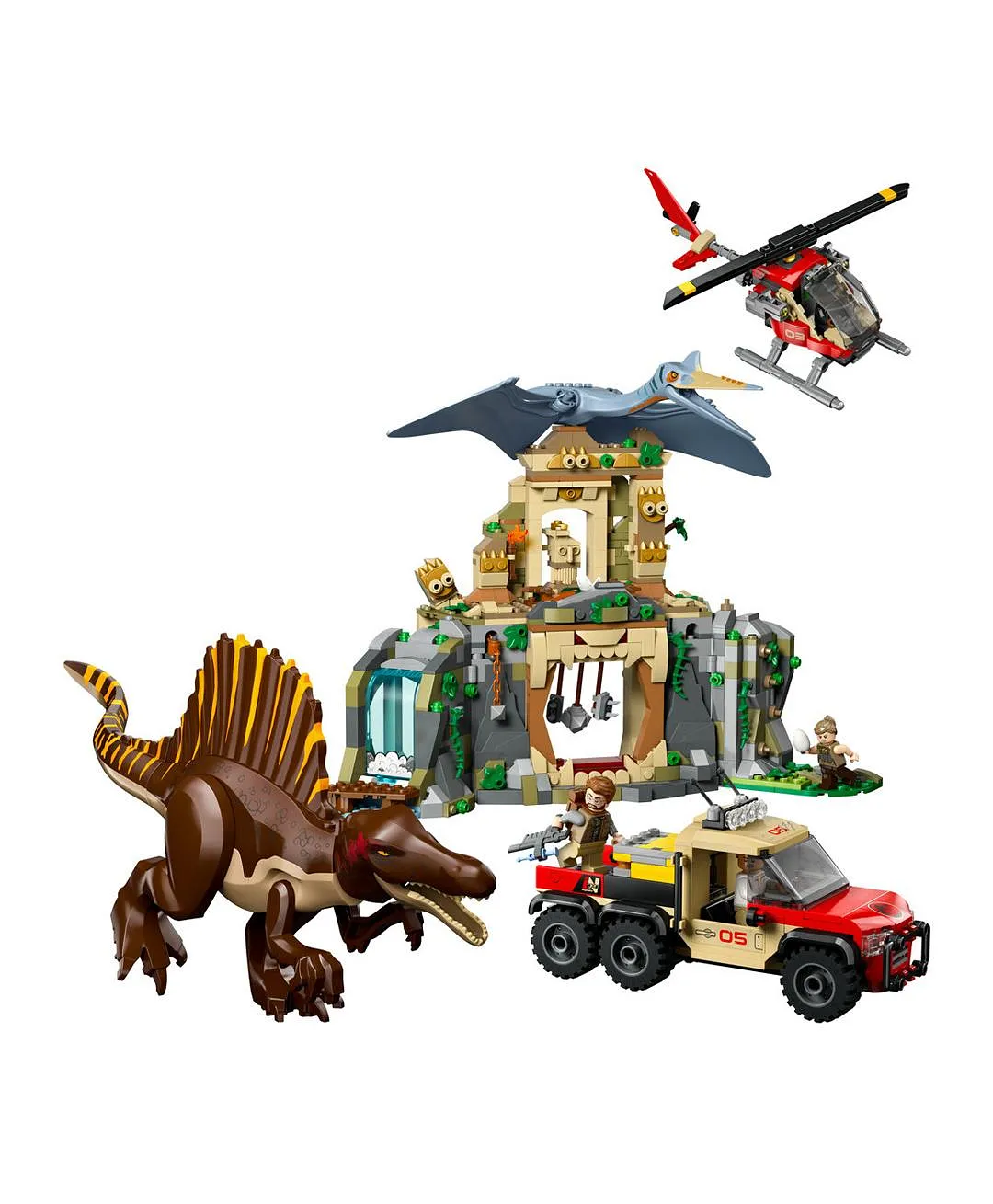 لعبة الديناصور المهمة الجوية مع سبينوصور وكويتزالكوتلس 76976 من ليغو® Jurassic World - 984 قطعة - الصورة 9