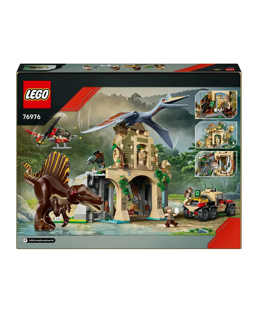 لعبة الديناصور المهمة الجوية مع سبينوصور وكويتزالكوتلس 76976 من ليغو® Jurassic World - 984 قطعة - الصورة 11