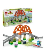 مجموعة التوسيع جسر القطار ومساراته من LEGO® DUPLO® Town، لعبة إبداعية للأطفال الصغار 10426 - 42 قطعة