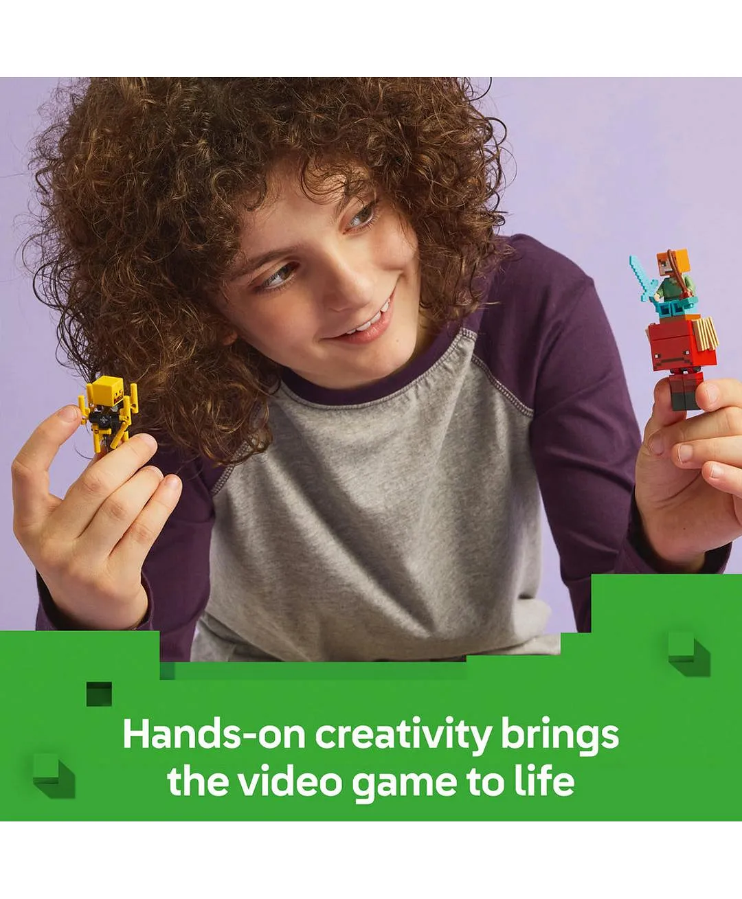 لعبة هواة الألعاب القابلة للبناء معركة حمم العالم السفلي من ليغو® Minecraft® للأطفال 21266 - 99 قطعة - الصورة 7