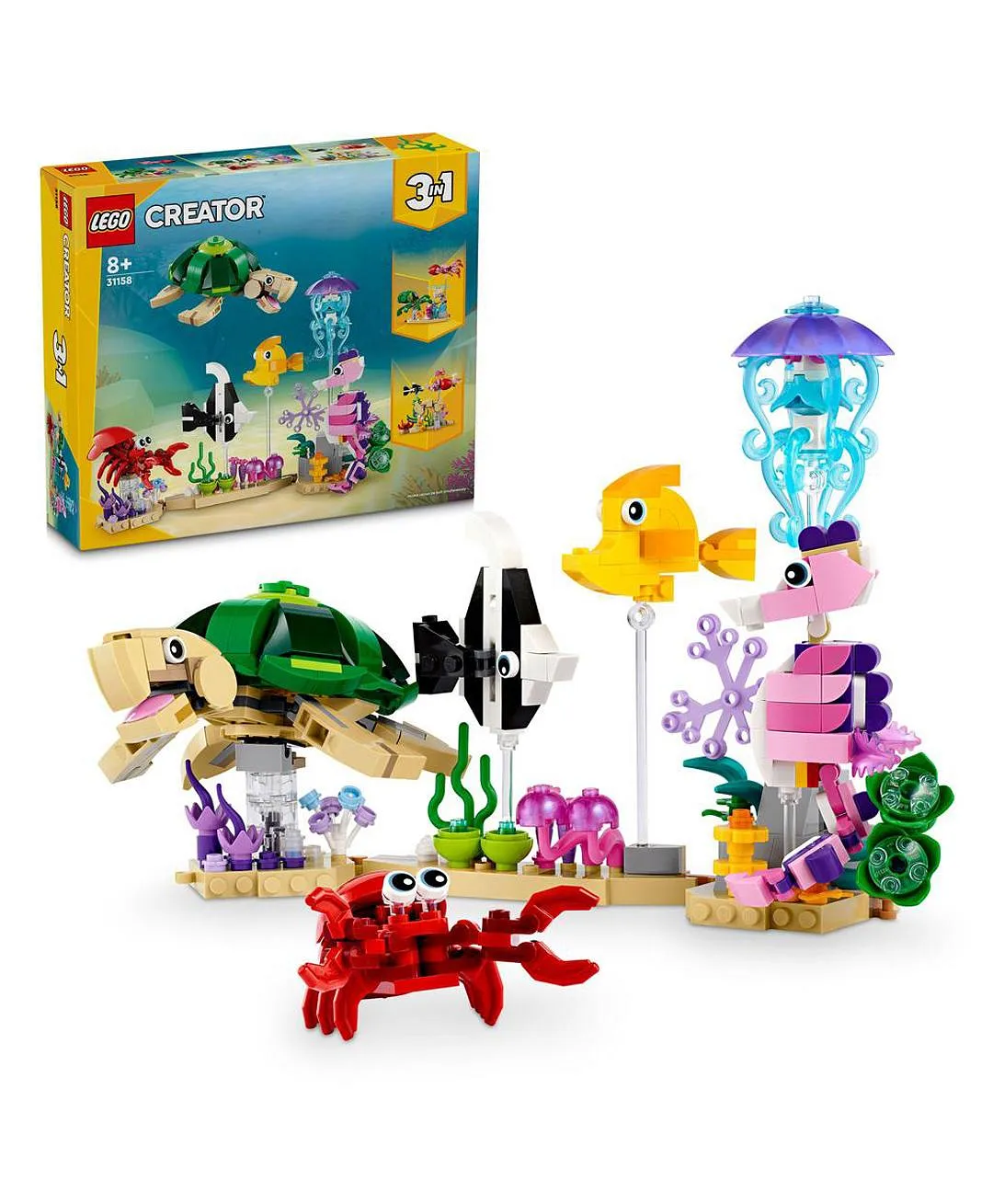 ليغو - حيوانات البحر 31158 - مجموعة كريتور - 421 قطعة