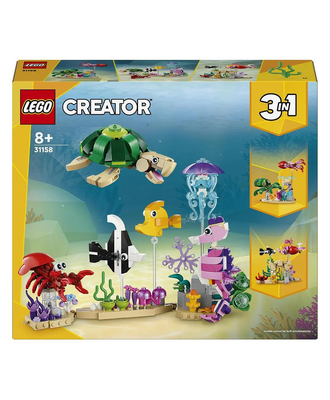 ليغو - حيوانات البحر 31158 - مجموعة كريتور - 421 قطعة - الصورة 4