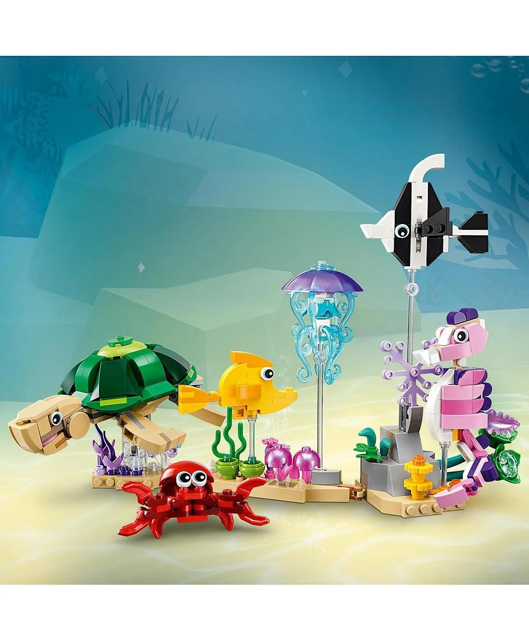 ليغو - حيوانات البحر 31158 - مجموعة كريتور - 421 قطعة - الصورة 8