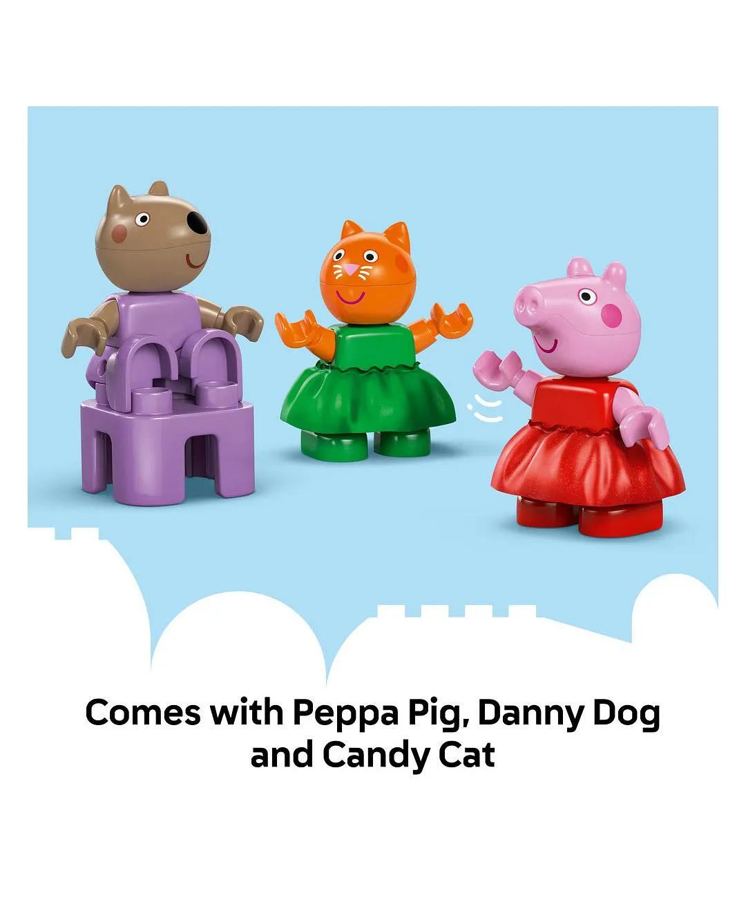 التظاهر باللعب في متنزه التسلية مهرجان المرح من ليغو® DUPLO® Peppa Pig، مجموعة بناء للأطفال 10453 - 53 قطعة - الصورة 8
