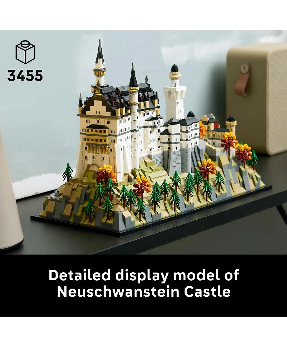نموذج التجميع للبالغين قصر نويشفانشتاين من ليغو® أركتكتشر 21063 - 3455 قطعة - الصورة 3