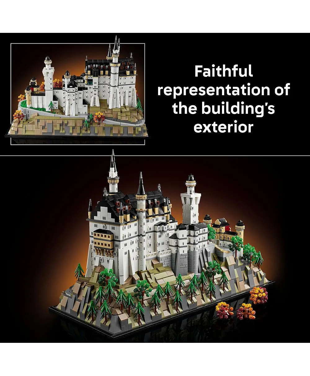 نموذج التجميع للبالغين قصر نويشفانشتاين من ليغو® أركتكتشر 21063 - 3455 قطعة - الصورة 5