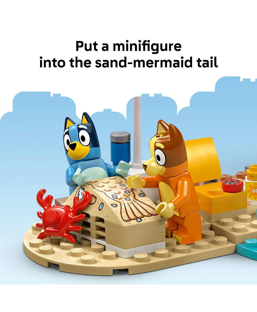 رحلة سيارة عائلة بلوي والشاطئ من ليغو® Bluey، مجموعة بناء لعبة مرحلة الروضة 11202 - 133 قطعة - الصورة 7