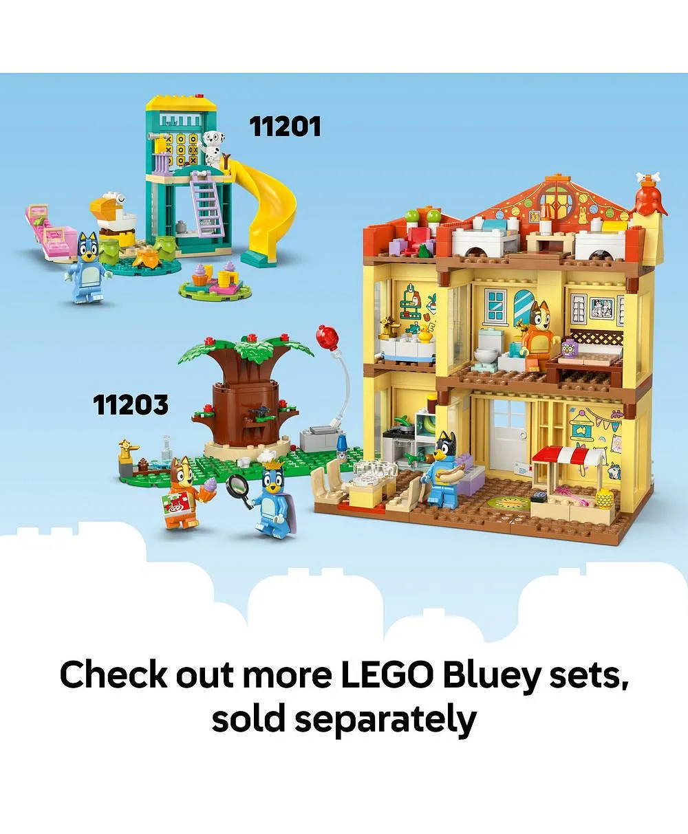 رحلة سيارة عائلة بلوي والشاطئ من ليغو® Bluey، مجموعة بناء لعبة مرحلة الروضة 11202 - 133 قطعة - الصورة 8