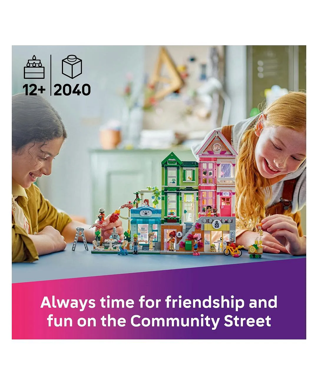 مجموعة نموذج شقق ومتاجر هارت ليك سيتي من ليغو® فريندز، هدية للأطفال والمراهقين 42670 - 2040 قطعة - الصورة 4