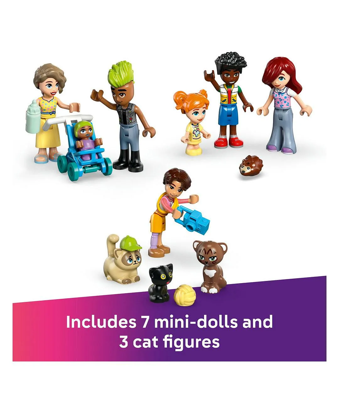 مجموعة نموذج شقق ومتاجر هارت ليك سيتي من ليغو® فريندز، هدية للأطفال والمراهقين 42670 - 2040 قطعة - الصورة 6