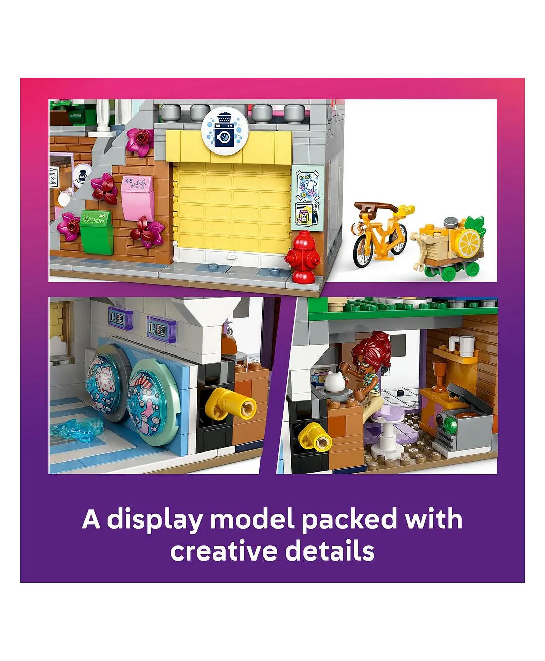 مجموعة نموذج شقق ومتاجر هارت ليك سيتي من ليغو® فريندز، هدية للأطفال والمراهقين 42670 - 2040 قطعة - الصورة 7