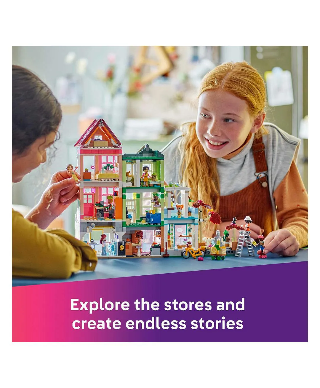 مجموعة نموذج شقق ومتاجر هارت ليك سيتي من ليغو® فريندز، هدية للأطفال والمراهقين 42670 - 2040 قطعة - الصورة 8