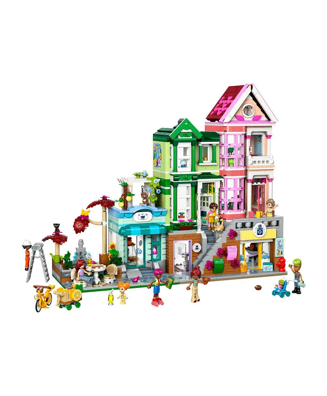 مجموعة نموذج شقق ومتاجر هارت ليك سيتي من ليغو® فريندز، هدية للأطفال والمراهقين 42670 - 2040 قطعة - الصورة 10