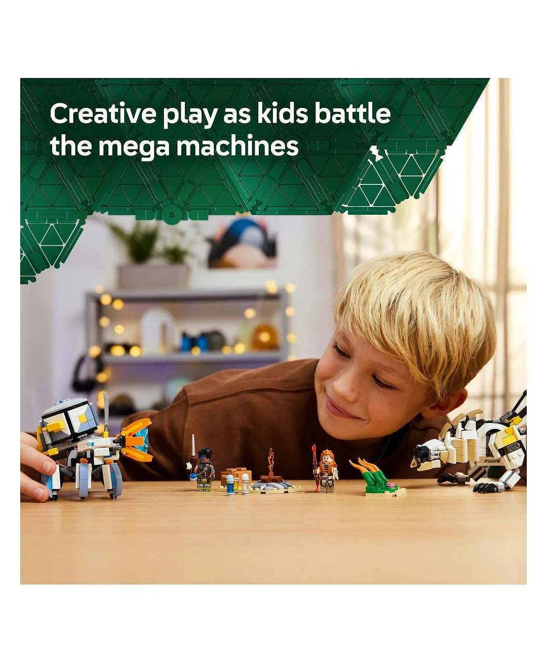 لعبة شخصيات الروبوت آلوي وفارل ضد شيل ووكر وساوتوث من LEGO® Horizon Adventures™ 77037 - 768 قطعة - الصورة 7