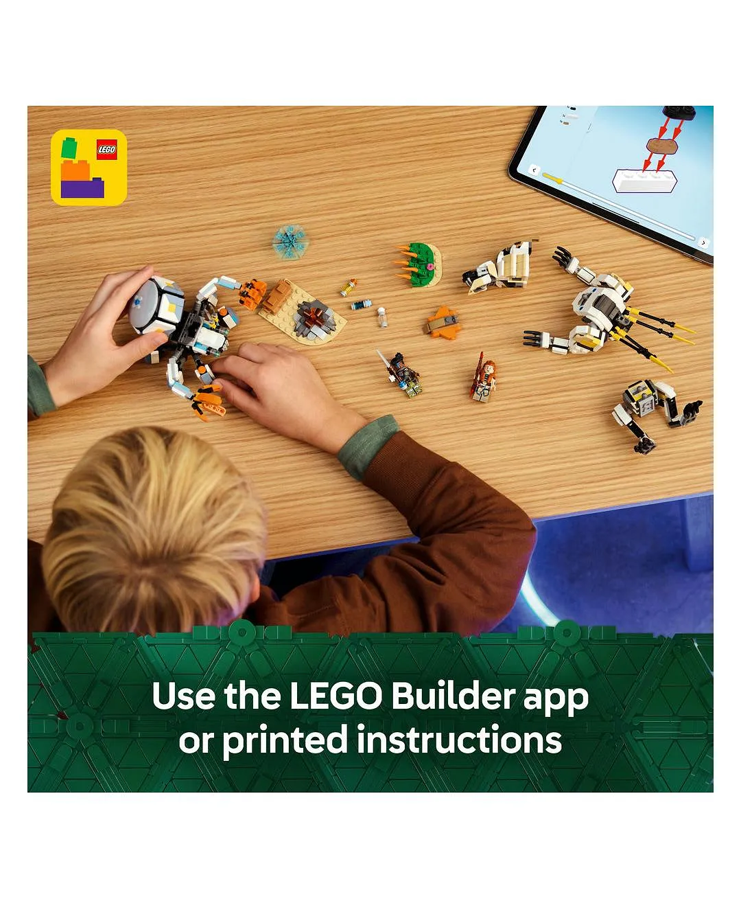 لعبة شخصيات الروبوت آلوي وفارل ضد شيل ووكر وساوتوث من LEGO® Horizon Adventures™ 77037 - 768 قطعة - الصورة 8