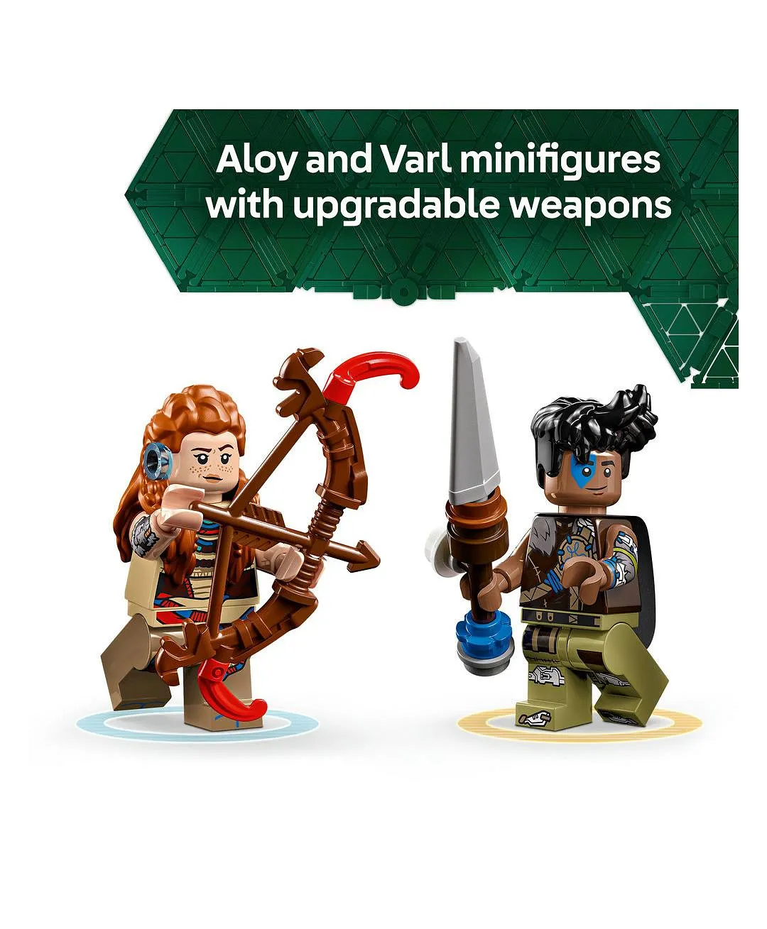 لعبة شخصيات الروبوت آلوي وفارل ضد شيل ووكر وساوتوث من LEGO® Horizon Adventures™ 77037 - 768 قطعة - الصورة 9