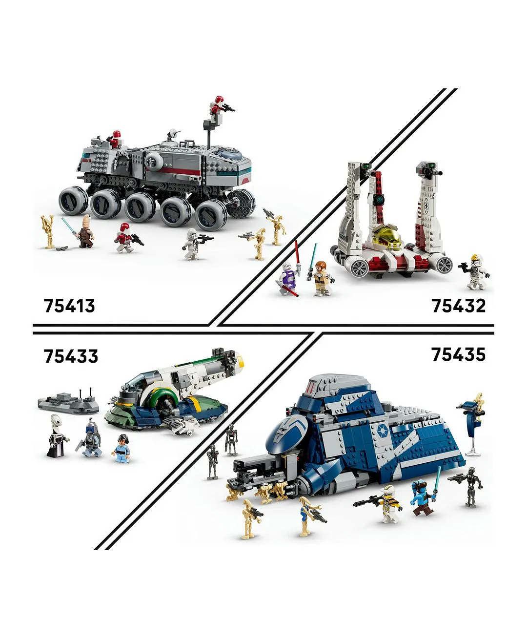 حزمة معركة الجنود المستنسخة™ بفيلق النجوم 327 من ليغو® Star Wars™، مجموعة هدية 75431 - 258 قطعة - الصورة 8