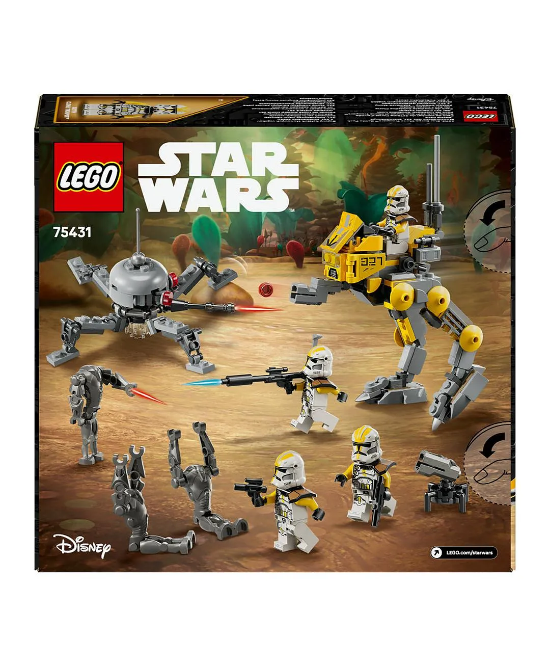 حزمة معركة الجنود المستنسخة™ بفيلق النجوم 327 من ليغو® Star Wars™، مجموعة هدية 75431 - 258 قطعة - الصورة 11